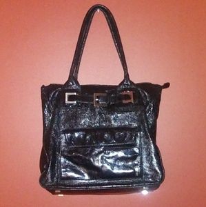 Helen Walsh Black Patent Handbag